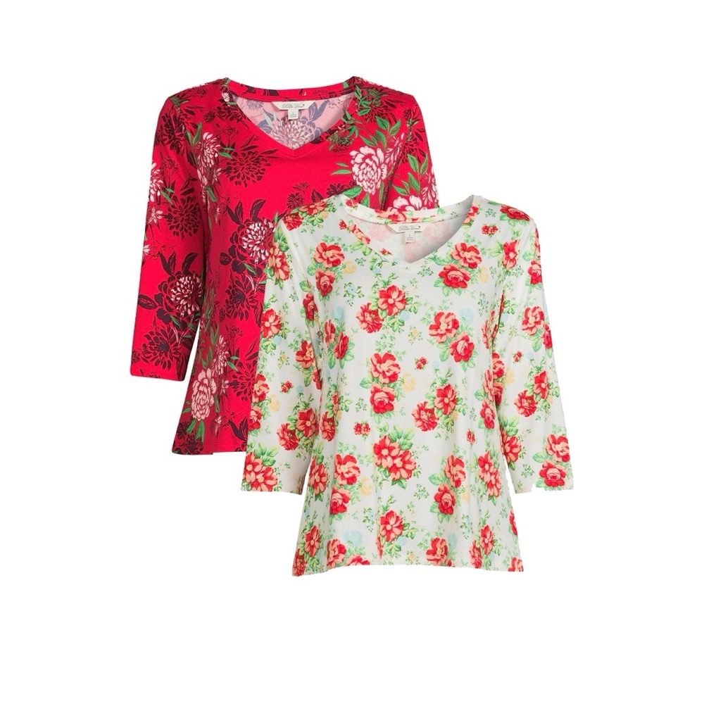 2 pack Pioneer Woman floral print tee
